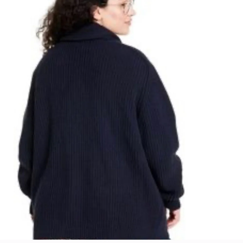 Unisex Oversized Heavyweight Long Sleeve Over Shirt Dark Navy Sweater XXL Rowing